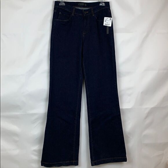 Zara Trafaluc wide leg high rise dark wash jeans - Picture 1 of 8